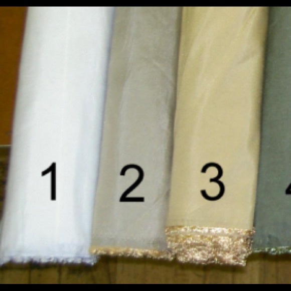 Snow White ❄️ Polyester Drapery Fabric color 1 - Picture 2 of 3